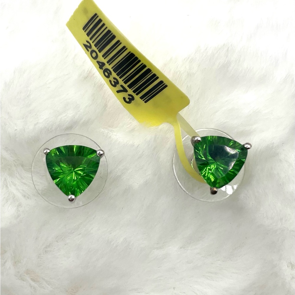 Vibrant Green Stud Earrings